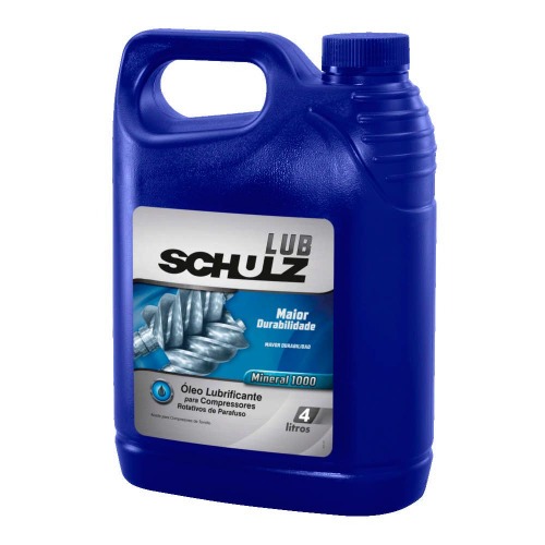 Óleo lubrificante mineral para compressores parafuso 4L - LUB Óleo lubrificante mineral para compressores parafuso 4L - LUB