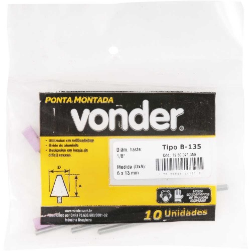 Ponta montada haste 1/8