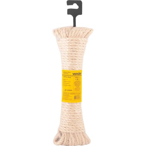 Corda de sisal torcida com 3 pernas 6 mm x 15 m