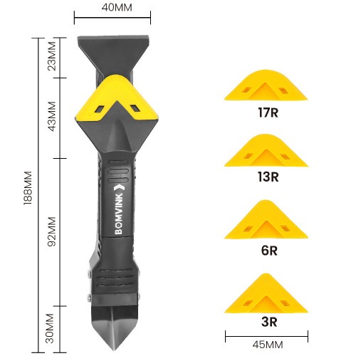 Esp�tula multifuncional removedora de silicone e rejuntes - BOM-1570