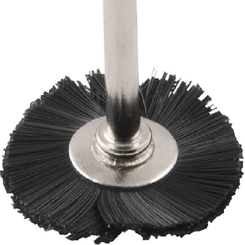 Escova de nylon circular com haste para microrret�fica