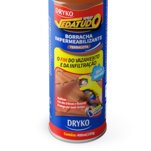 Borracha l�quida impermeabilizante spray 400 ml - Vedatudo