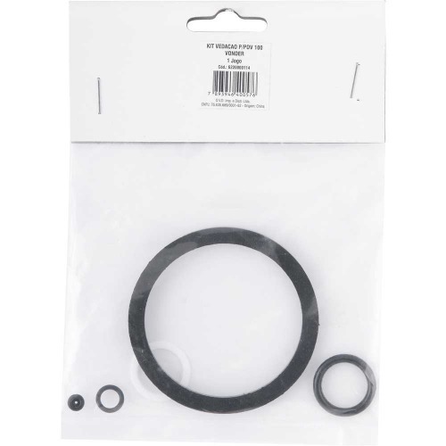 Jogo de veda��o com 5 pe�as para pistola de pintura - PDV 100