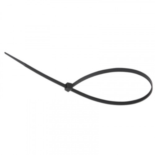 Abraçadeira de nylon preta 2,5 mm x 200 mm com 100 peças Abraçadeira de nylon preta 2,5 mm x 200 mm com 100 peças