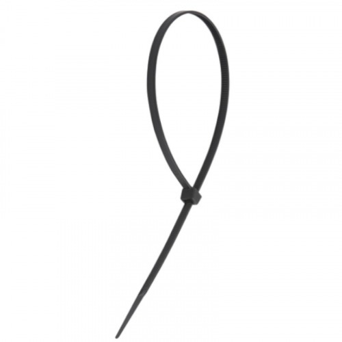 Abraçadeira de nylon preta 2,5 mm x 200 mm com 100 peças Abraçadeira de nylon preta 2,5 mm x 200 mm com 100 peças