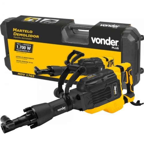 Martelo demolidor 1700W 65 joules encaixe sextavado 28 mm - MDV 1765  220V