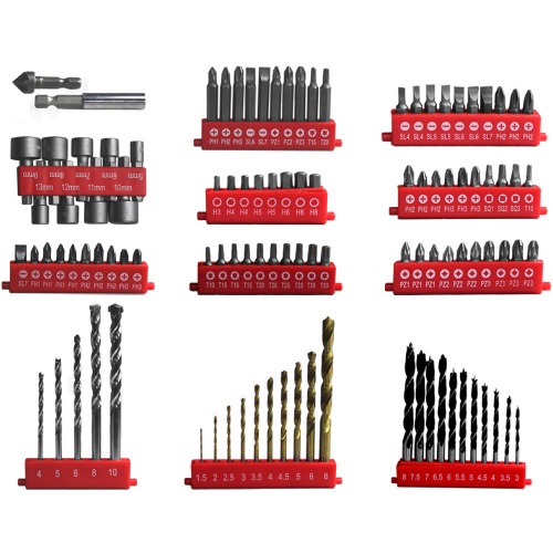 Jogo de brocas e bits com maleta 105 pe�as - 40870136