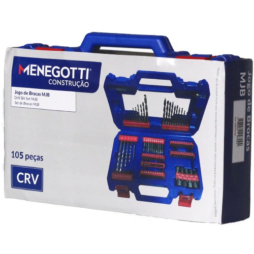 Jogo de brocas e bits com maleta 105 pe�as - 40870136