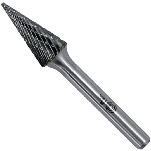 Lima rotativa endurecida c�nica reta 12 x 25 mm haste 6 mm - 23.238