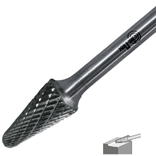 Lima rotativa endurecida c�nica redonda 16 x 33 mm haste 6 mm - 23.281