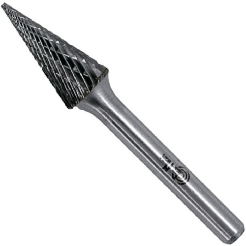 Lima rotativa endurecida c�nica reta 10 x 20 mm haste 6 mm - 23.257