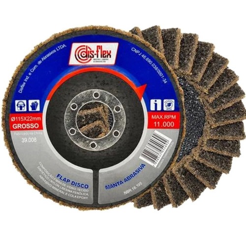 Disco de lixa flap disc manta abrasiva 4.1/2