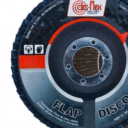 Disco de lixa flap-disc cônico 4.1/2 Disco de lixa flap-disc cônico 4.1/2