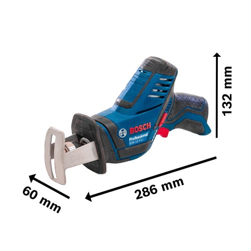 Serra sabre a bateria 12V com 2 l�minas Sem bateria - GSA 12V-LI