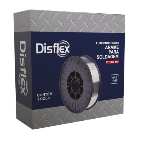 Arame para solda mig 1,0 mm rolo 1 kg uso sem g�s - E71T-GS