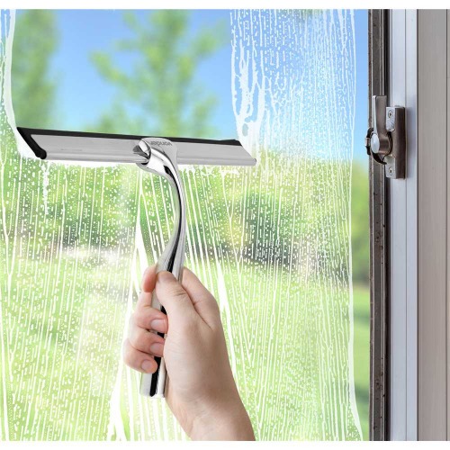Rodo de a�o inox 250 mm com suporte para fixa��o