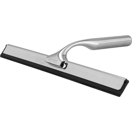 Rodo de a�o inox 250 mm com suporte para fixa��o