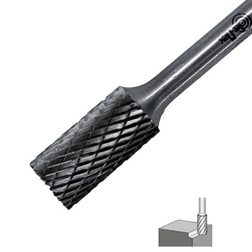 Lima rotativa cilíndrica reta corte S 12 x 25 mm haste 6 mm - 23.279 Lima rotativa cilíndrica reta corte S 12 x 25 mm haste 6 mm - 23.279