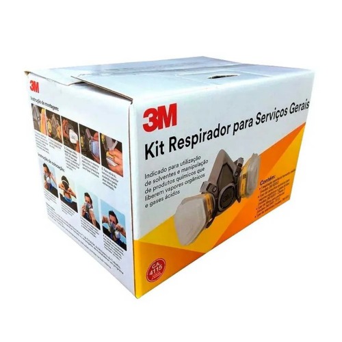 M�scara respirat�ria semifacial m�dio - 6200