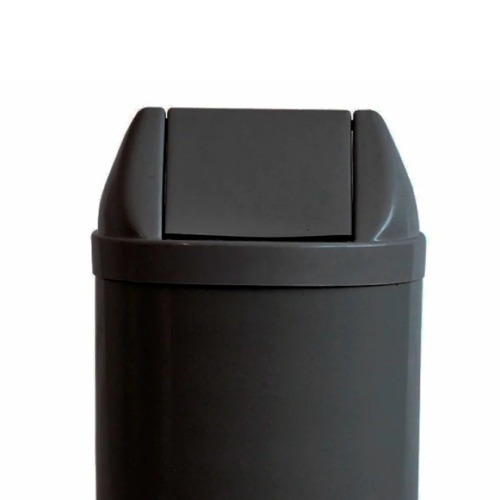 Cesto coletor de lixo 14L tampa basculante sem adesivo - CS24PR Cesto coletor de lixo 14L tampa basculante sem adesivo - CS24PR
