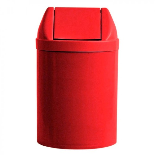 Cesto coletor de lixo 14L tampa basculante sem adesivo - CS24VM