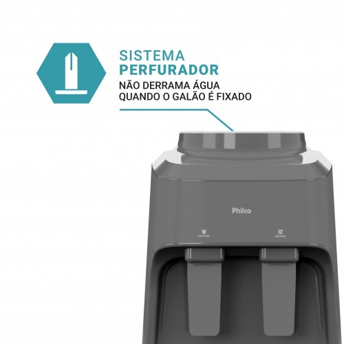 Bebedouro de mesa eletr�nico �gua natural e gelada - PBE15C  110V/220V