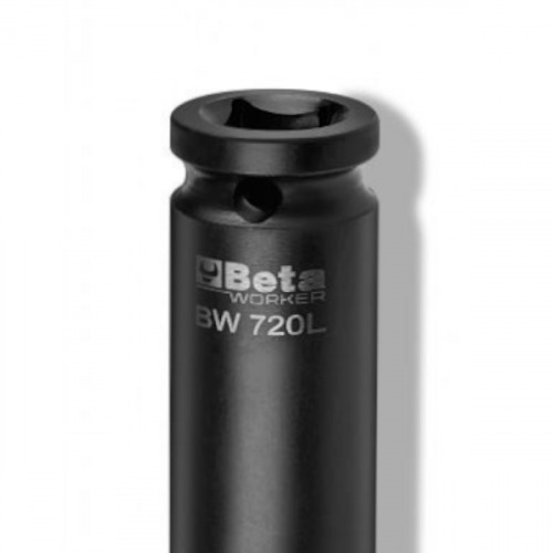 Soquete sextavado longo de impacto 19 mm com encaixe de 1/2