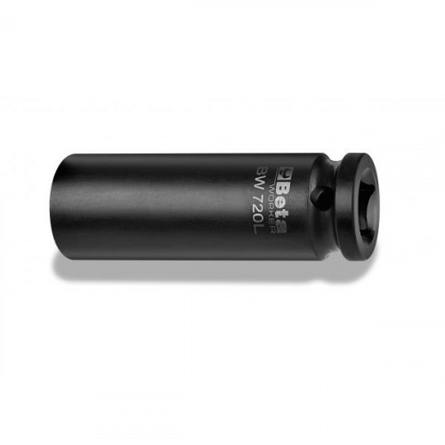 Soquete sextavado longo de impacto 13 mm com encaixe de 1/2
