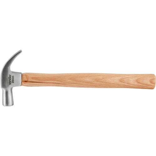 Martelo unha polido 20 mm com cabo de madeira