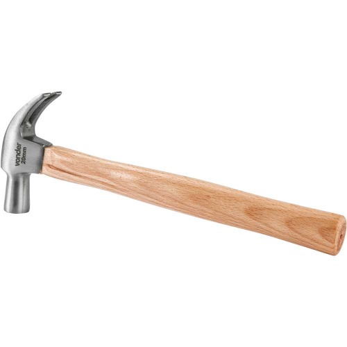 Martelo unha polido 20 mm com cabo de madeira
