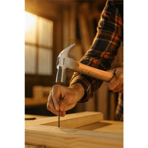 Martelo unha polido 20 mm com cabo de madeira