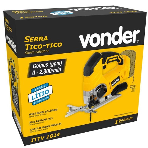 Serra tico tico a bateria 18 V Sem bateria - ITTV 1824 Serra tico tico a bateria 18 V Sem bateria - ITTV 1824