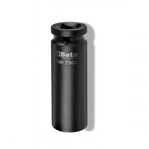 Soquete sextavado longo de impacto 21 mm com encaixe de 1/2