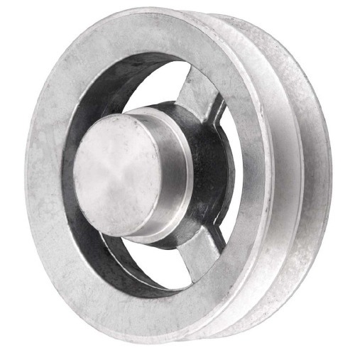 Polia de alumínio 2 canais perfil B 150 mm sem furo - 6684220150 Polia de alumínio 2 canais perfil B 150 mm sem furo - 6684220150