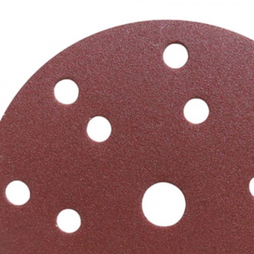 Disco de lixa com pluma 150 mm 15 furos gr�o 60 com 10 pe�as - D-54592