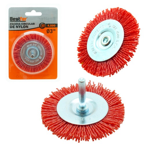 Escova de nylon circular 3