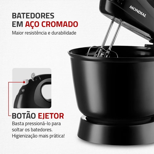 Kit Liquidificador 550W Turbo Power L-99-FB + Batedeira 400W Prática B-44-B 110V Kit Liquidificador 550W Turbo Power L-99-FB + Batedeira 400W Prática B-44-B 110V