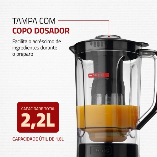 Kit Liquidificador 550W Turbo Power L-99-FB + Batedeira 400W Prática B-44-B 110V Kit Liquidificador 550W Turbo Power L-99-FB + Batedeira 400W Prática B-44-B 110V