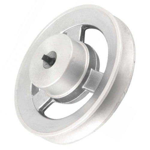 Polia de alum�nio 1 canal perfil A 120 mm com furo de 5/8