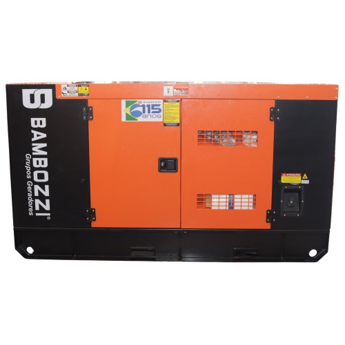 Gerador de energia 30 Kva a diesel cabinado trifásico 380/220V - BA30-R Gerador de energia 30 Kva a diesel cabinado trifásico 380/220V - BA30-R