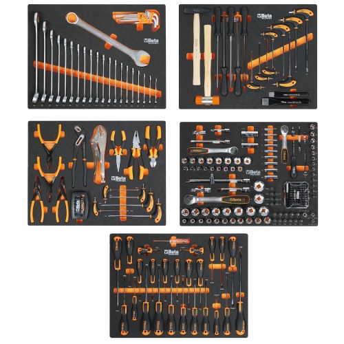 Arm�rio Mobili�rio para oficina tampo em madeira com kit 268 ferramentas - C45PRO 2.0W