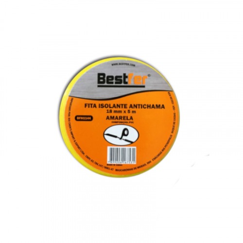 Fita isolante anti-chamas 18 mm x 5 metros - BFH1144 Fita isolante anti-chamas 18 mm x 5 metros - BFH1144