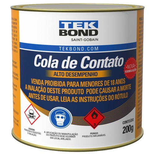 Cola de contato 200 gramas secagem r�pida