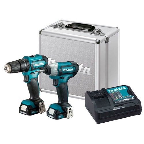 Combo Furadeira Parafusadeira + Parafusadeira de Impacto a bateria 12V com maleta - CLX228SAX  110V/220V