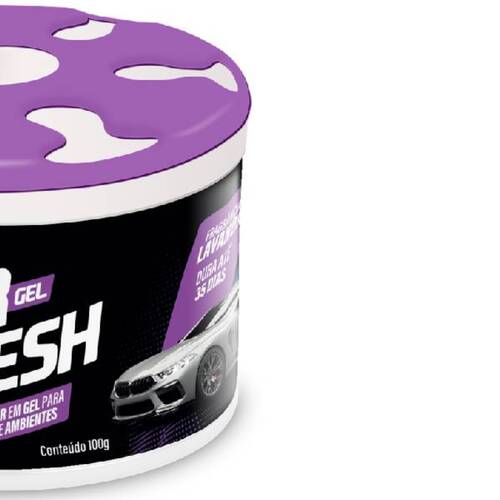 Aromatizante cheirinho em gel para carros 100g Lavanda - PT2500004