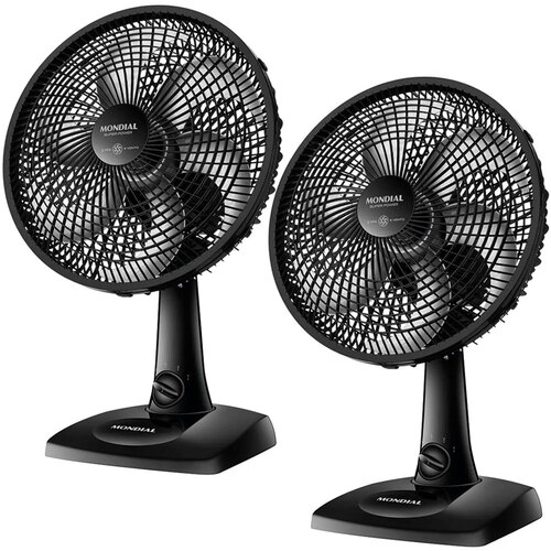 Kit 2 Ventiladores de mesa 30 cm 6 p�s com 3 velocidades - VSP-30-B  110V