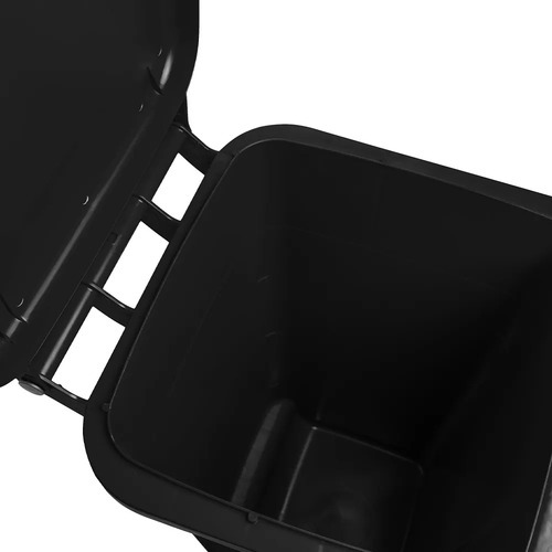 Carrinho coletor de lixo 120 litros sem pedal - 13746