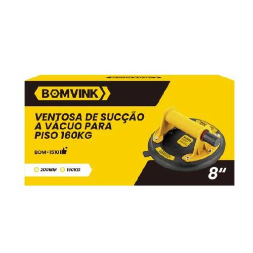 Ventosa com bomba de v�cuo para piso 160 Kg - BOM-1510