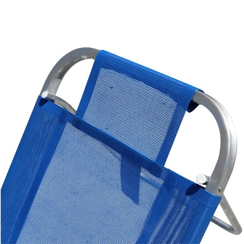 Cadeira de praia dobrável em 5 posições azul royal - Copacabana Cadeira de praia dobrável em 5 posições azul royal - Copacabana