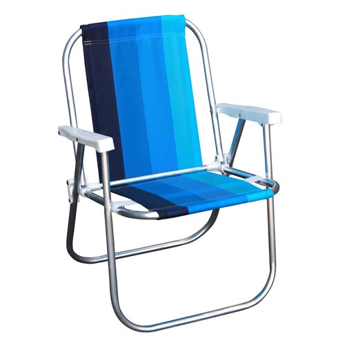 Kit Cadeira de praia alta em alumínio CAD0047 + Carrinho Mesa CAR0649 Kit Cadeira de praia alta em alumínio CAD0047 + Carrinho Mesa CAR0649